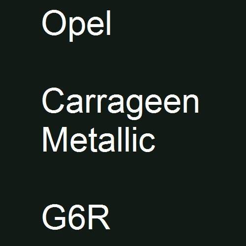 Opel, Carrageen Metallic, G6R.